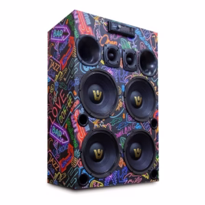 Caixa Ativa Residencial 4 Alto Falante 10 Polegadas Pancadão