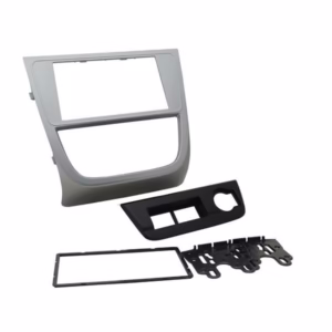 Moldura 2 Din Volks Gol, Voyage, Saveiro, G5 - Prata