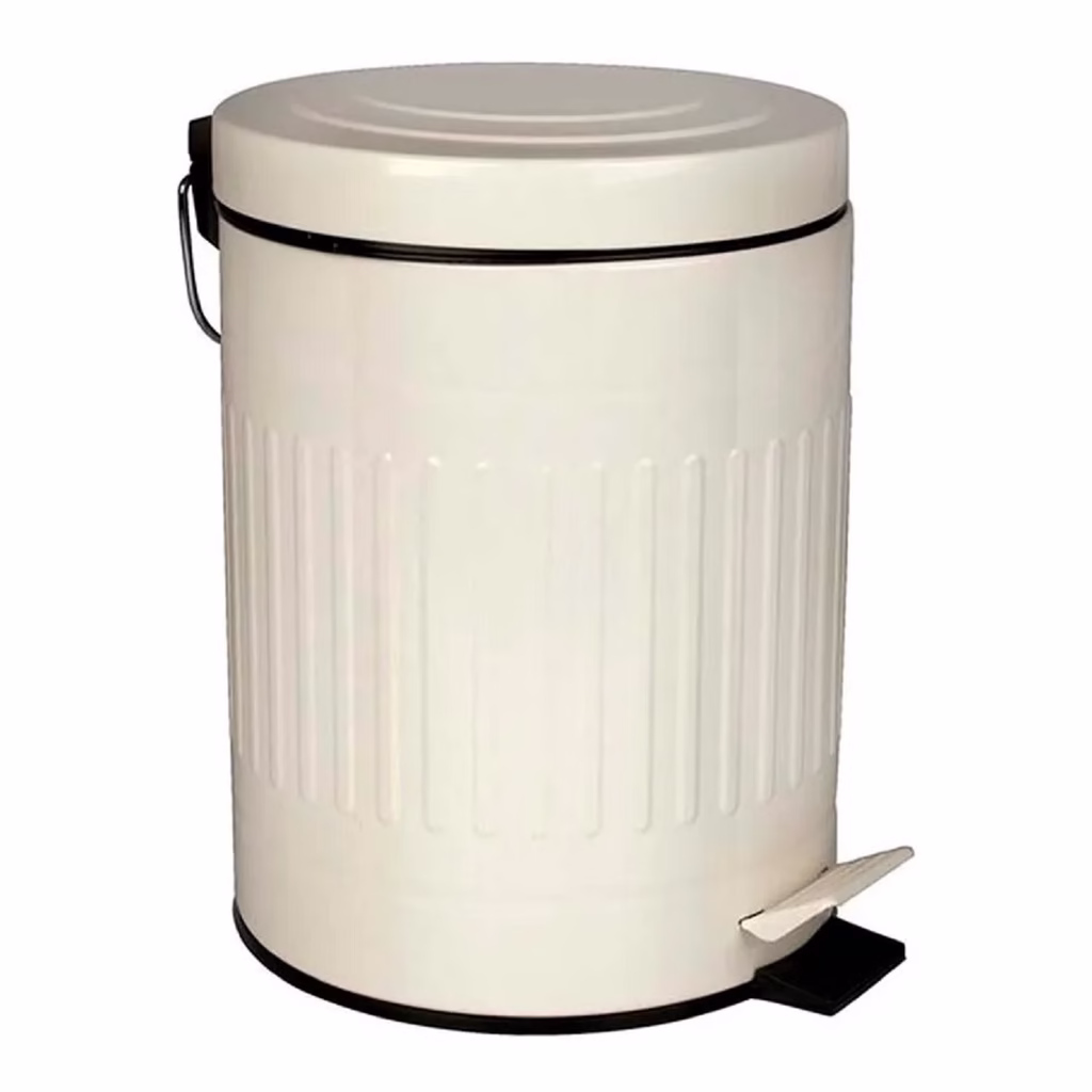 Lixeira Retro Bege 5 Litros 008240 Mor