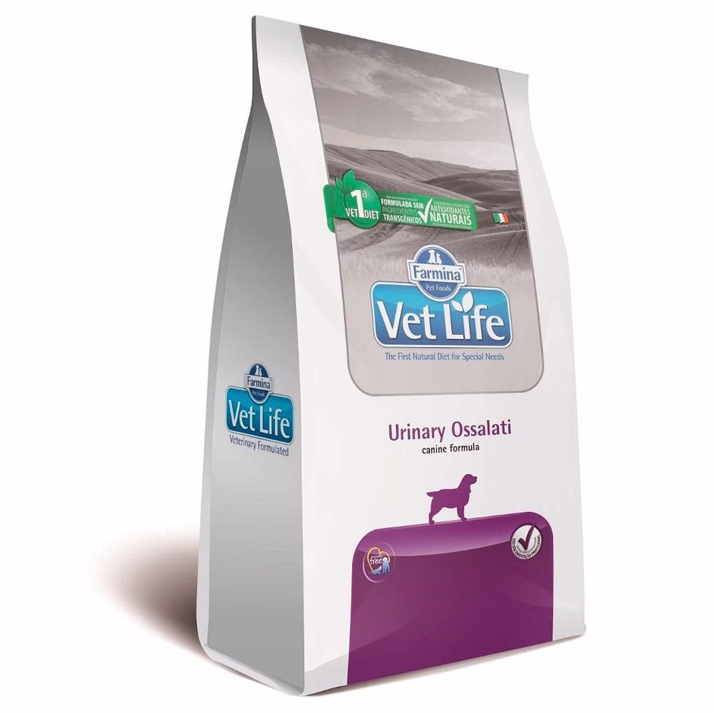 Ração Vet Life Urinary Ossalati para Cães Adultos 2Kg