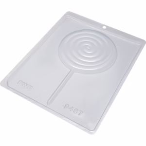 Forma Simples  Pirulito Caracol Grande 9467 - (D8) em Acetato BWB Para Bombom e Doces de Chocolate.