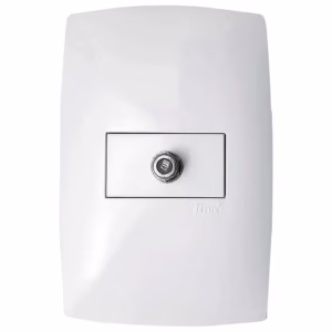 Conjunto Tomada Antena Tv Cabo Coaxial 20a 250v 4x2 Bc Home