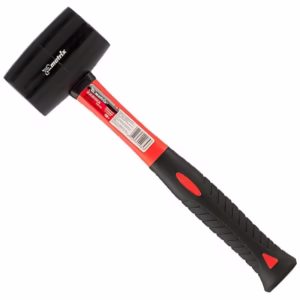 Martelo de Borracha Preta 400 GR com Cabo de Fibra 111859 MTX