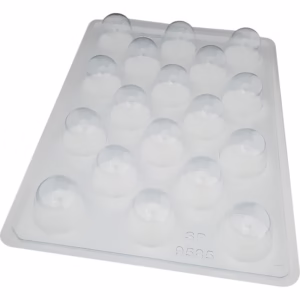 Forma BWB Simples Semiprofissional,  Doces Finos Chocolates Cód. 3580 - SP Bombom Liso Grande
