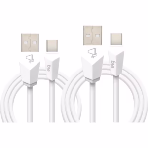 Kit de Cabos Tipo-C ELG 1m+2m Branco