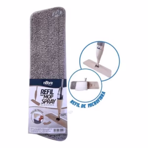 Refil Mop Vassoura Rodo Spray Elegance Microfiba Limpeza Geral Nobre