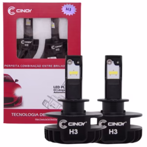 Kit Lampadas Super Led Plus H3 6500K 12V 24V 16W 6000 Lumens