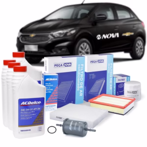 Kit Oleo 0w20 + Filtros Ac Combustivel Ar Onix Prisma