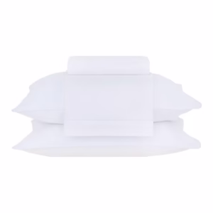 Jogo de Cama King Percal 180 Fios Buddemeyer Basic Percalle 100% Algodão Penteado Branco 4 peças