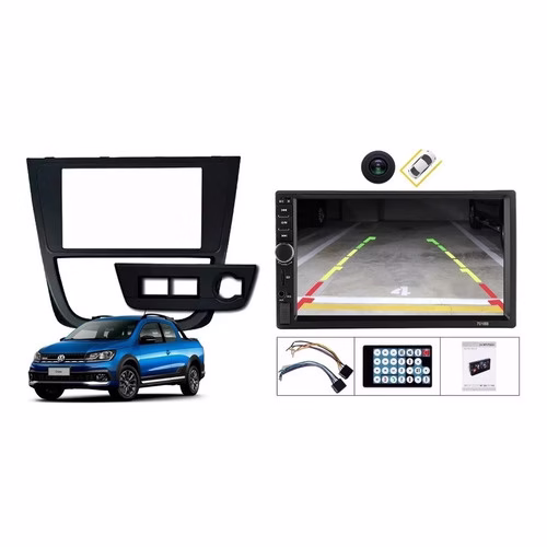 Central Kit Multimidia Som Radio Saveiro G5 Cross 2009 2010