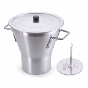 Cuscuzeiro Aluminio Polido Profissional 26Cm 9L Nacional