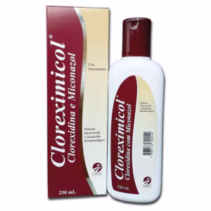 Cloreximicol 230mL - Shampoo Antimicrobiano P/ Cães e Gatos