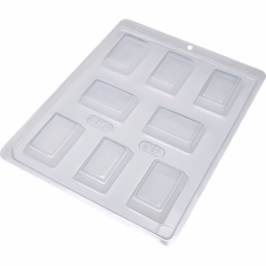 FORMA SIMPLES TABLETE EVELIN 38 (D8) EM ACETATO BWB PARA BOMBOM E DOCES