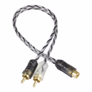 Cabo Y Rca Taramps 1 Femea 2 Macho 1f 2m Injetado Plus