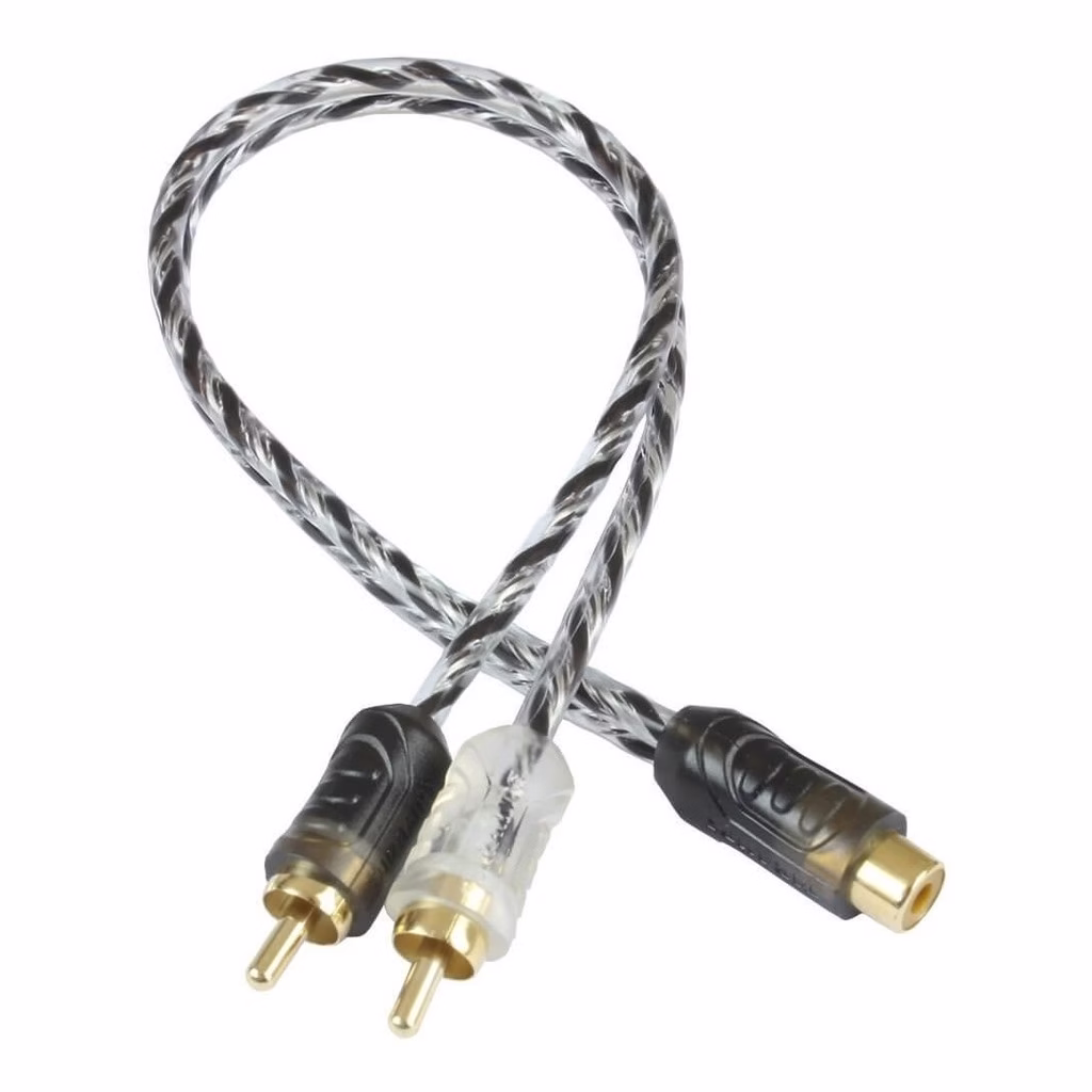 Cabo Y Rca Taramps 1 Femea 2 Macho 1f 2m Injetado Plus