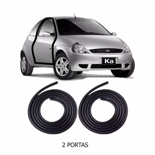 Kit Borrachas De Vedação Ford Ka 2 Portas 1997 1998 1999 2000