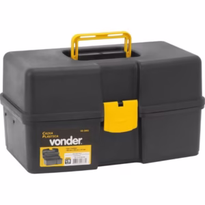Caixa Plástica 14,5 POL para Ferramentas 2 Bandejas 37 x 22 x 20 CM VD 2001 VONDER