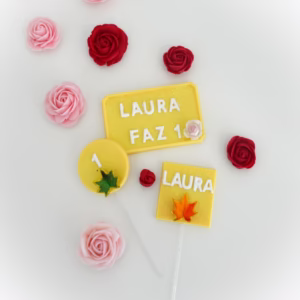 Forma Simples Mini Números Alfabeto 9705 - (E5) em Acetato BWB Para Bombom e Doces de Chocolate.