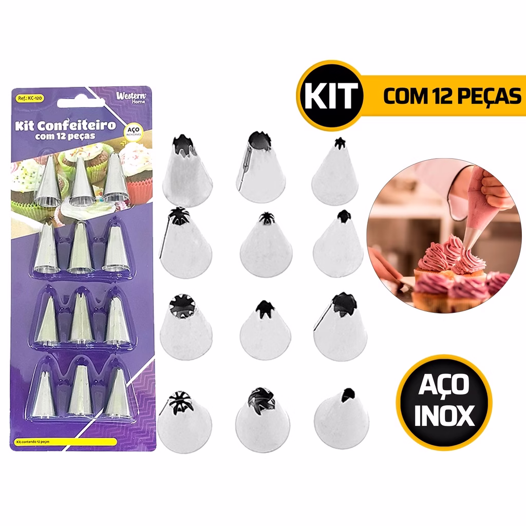 Kit Confeiteiro 12 Peças Kc120