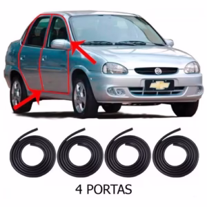 Kit De Borracha Vedação Classic 2010 2011 2012 2013 4-portas