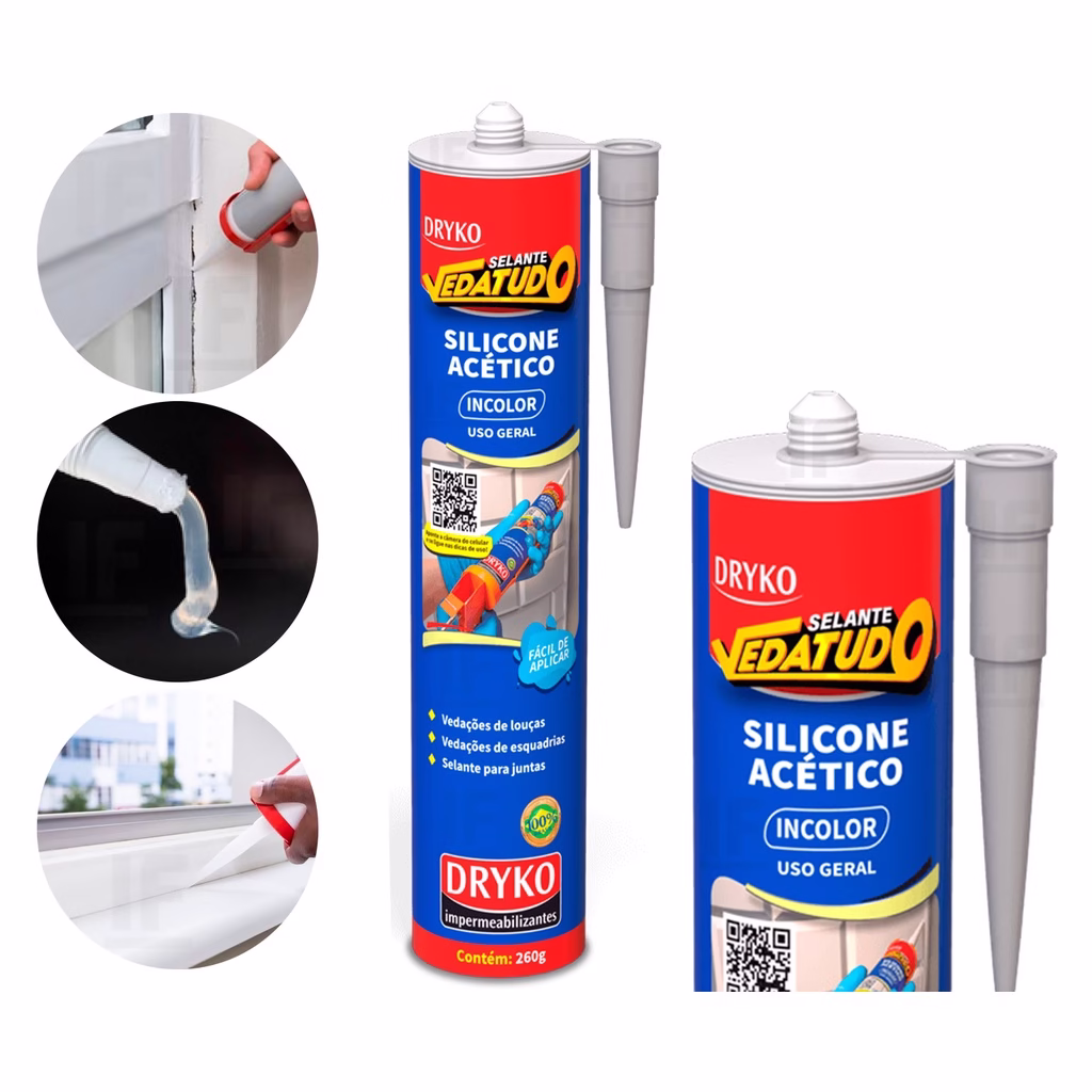 Adesivo Silicone Selante Tanque Janela Uso Geral