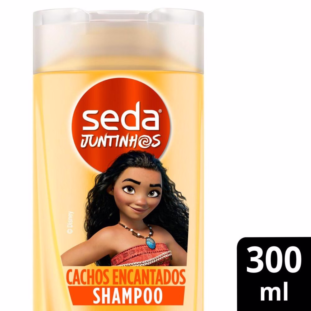 Shampoo Seda Infantil Moana Juntinhos Cachos Encantados com 300ml