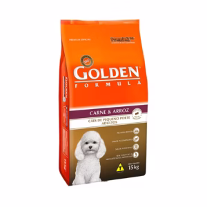 Ração Golden Formula Mini Bits Cães Adultos Raças Pequenas Carne e Arroz 1kg