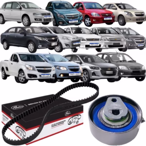 Kit de Correia Dentada Original Gates Novo Palio 1.8 8v 2012 2013 2014 2015 2016 2017 2018 Stilo 2002 2003 2004 2005 2006 2007 2008 2009 2010 2011 Agile 1.4 Celta Cobalt Corsa Meriva Montana Onix Prisma 20