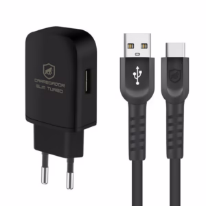 Kit Carregador turbo slim com Cabo Dual Shock Type C / Tipo C/ Usb - Original - Gshield