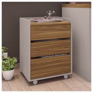 Gaveteiro Escritorio Organizador Studio 3 Gavetas Caemmun