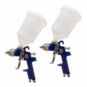 2 Pistolas De Pintura Hvlp Bico 1.4mm Profissional