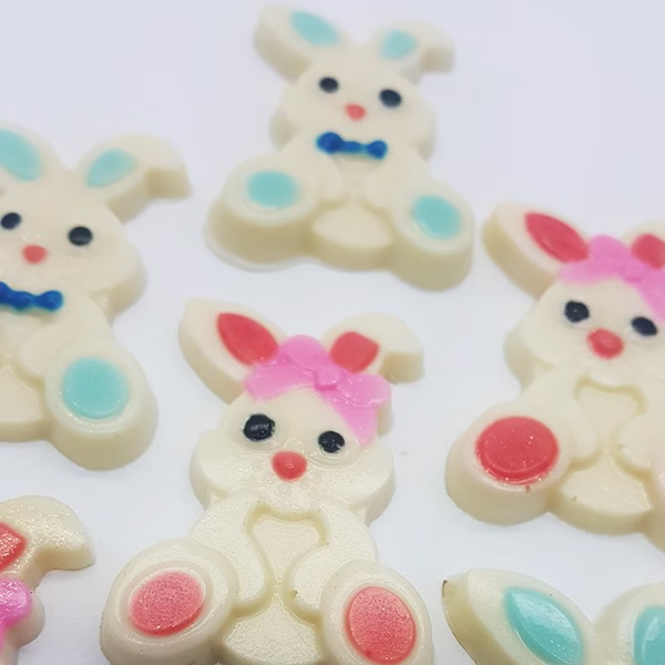 1~10 FORMA SIMPLES COELINHOS DA PÁSCOA CÓD:9696 (L8) EM ACETATO BWB PARA BOMBOM E DOCES DE CHOCOLATE - Imagem 2