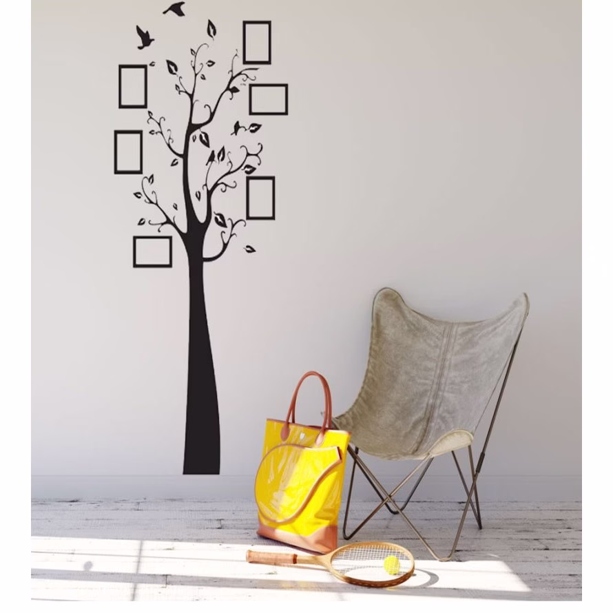 Adesivo Decorativo De Parede Árvore Genealógica Vertical