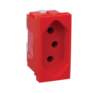 Modulo Tomada 2P+T 20A 250V Vermelho 615079VM Pialplus