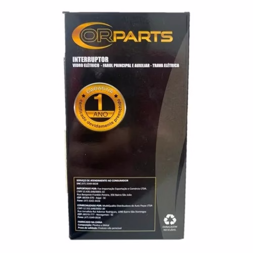 Botão Interruptor Vidro Elétrico Palio Young Duplo - Imagem 2