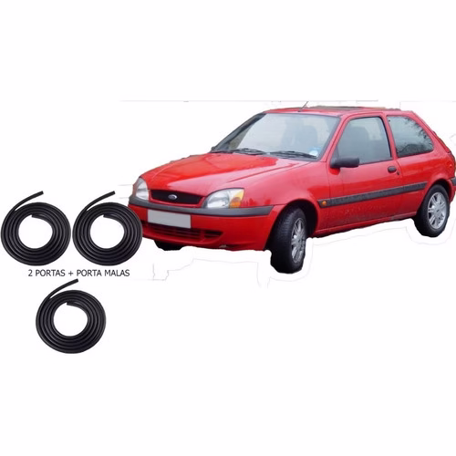 Borracha Vedação Fiesta Hatch 1999 2000 2001 2 Porta + Malas