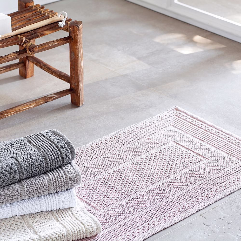 Tapete para casa 53x110cm Buddemeyer Legend 100% Algodão Branco - Imagem 2