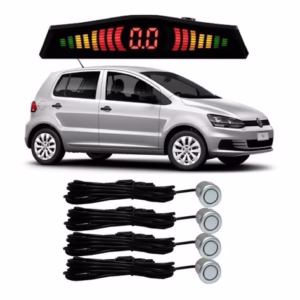 Sensor De Estacionamento Ré Fox Todos Os Modelos Prata