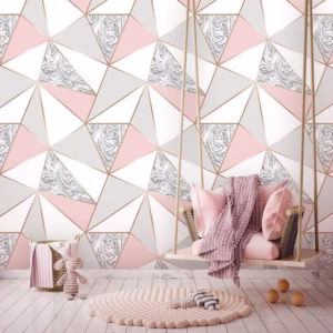 Papel De Parede Zara Mármore Rose Gold Auto Colante 1,50M