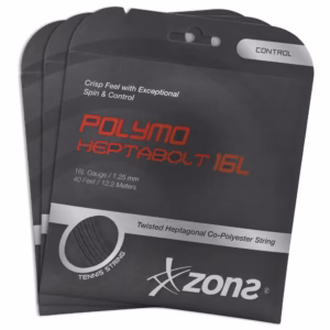 Corda Zons Heptabolt 16L 1.25mm Preta - Set Individual - Pack com 03 Unidades