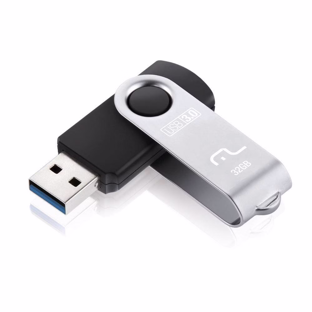 Pendrive Multilaser Usb 3.0 Twist Preto 32gb - Pd989