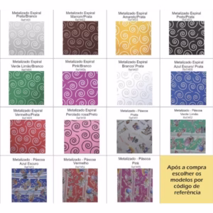 kit 10~30 Folha para Ovos de Páscoa Metalizado 69x89 cm -páscoa 2025 CORES