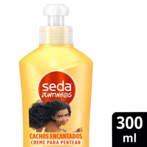 Creme para Pentear Seda Infantil Moana Juntinhos Cachos Encantados com 300ml