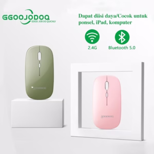 Goojodoq Rato sem fio recarregável silencioso silencioso bluetooth dual mode 5.0 adequado para computador desktop notebook Mac ipad  Lenovo Huawei