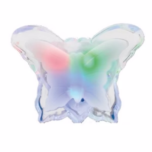 Luminaria LED Noturna Borboleta 0,3W RGB 127V Bronzearte