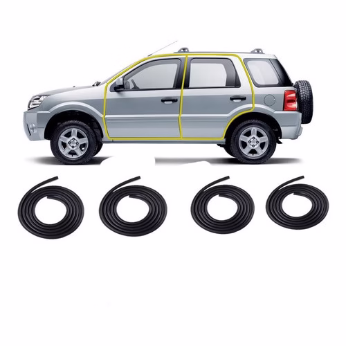 Kit Borrachas Vedação, Ecosport 2007 2008 2009 2010 4-portas