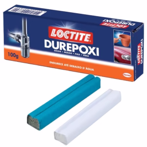 Durepoxi Loctite 100g Massa Epóxi Adesivo Cola Cinza para Reparos