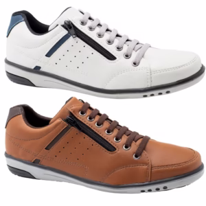 Kit 2 Dois Pares Sapatenis Ziper E Cadarço Casual Preço Bom 750 A3