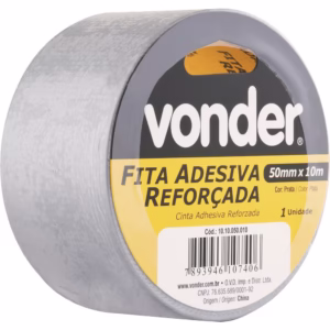 Fita Adesiva Reforçada Silver Tape 50mmx25m Prata Vonder
