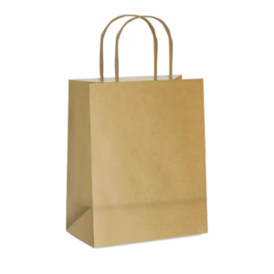 Sacola de Papel M 26x19,5x9,5cm - Kraft - 50 unidades - Cromus - Rizzo Embalagens